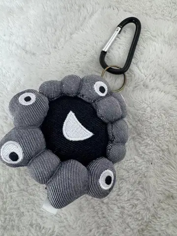 완판템 만박 EDWIN 미야쿠미야쿠 페이스 마스코트 데님 카라비너