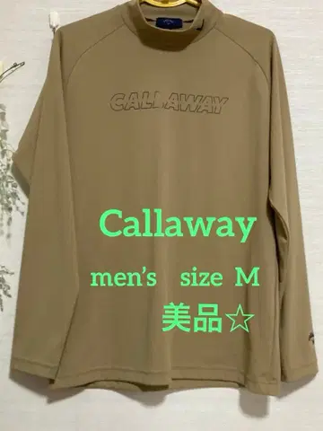 캘러웨이 긴팔 모크넥 셔츠 남성용 M 새상품급