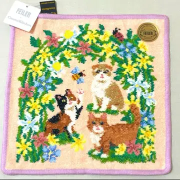 페이러 코스메 키친 손수건 기념일 키튼 애프리콧 고양이