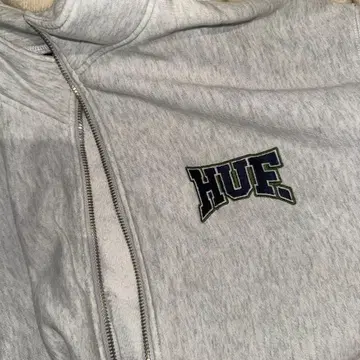 HUF 그레이 풀 집업 후드티 M 사이즈