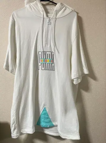 PUMA 반팔 후드티 US L