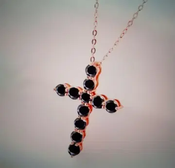 크로스형 로즈 골드 (예약 주문) 목걸이