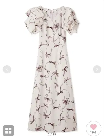 리본 무늬 원피스