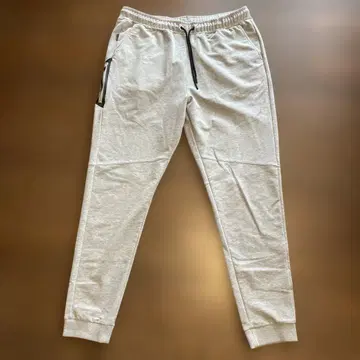 ELEIKO 그레이 조거 팬츠 사이드 지퍼 포함