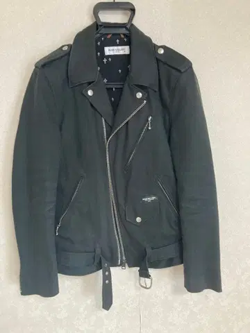 RUDE GALLERY 코튼 더블 라이더 자켓