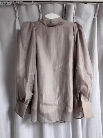 SNIDEL 오간자 시스루 블라우스