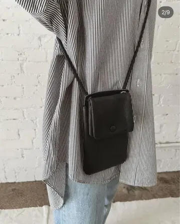 POMTATA FLYD WALLET SHOULDER BLACK