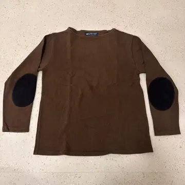 SAINT JAMES 웨쌍 브라운 티셔츠 엘보 배치 포함
