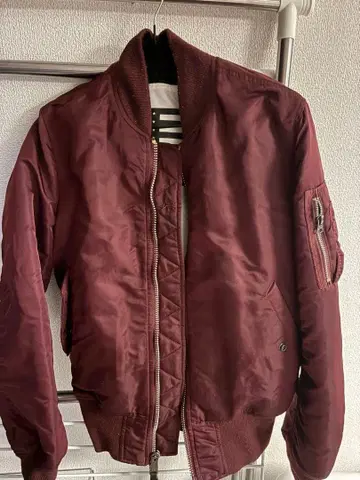 버건디 MA-1 플라이트 자켓