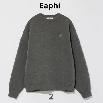 Eaphi 로고 빅 맨투맨 그레이 사이즈 2