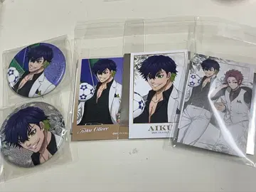 블루 록 아이조 AGF 암니버스 수트 모델 카드 홀로 캔뱃지 사에