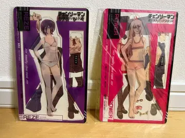 체인소 맨 옷 갈아입기 클리어 스탠드 레제 & 파워