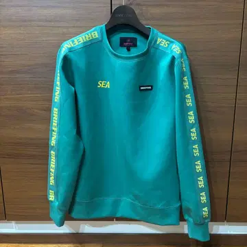 BRIEFING x wind and sea 맨투맨 그린 S 사이즈