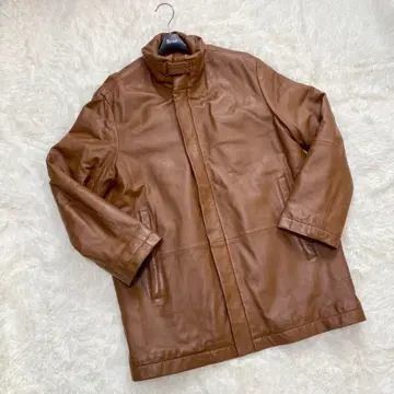 새상품급 L&B HOMME 램 가죽 양가죽 코트 자켓 빅사이즈 LL