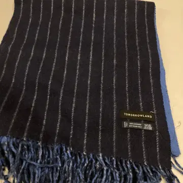 머플러 투모로우랜드 네이비 스트라이프