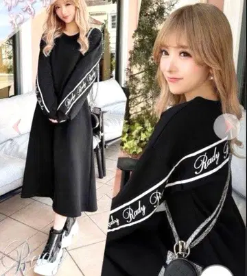 [택 포함 새상품] Rady 롱 원피스 속기모 로고 라인