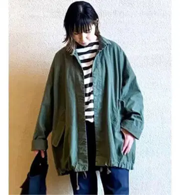 저널 스탠다드 랙스 무라 덕 스탠드 카라 자켓 블루종