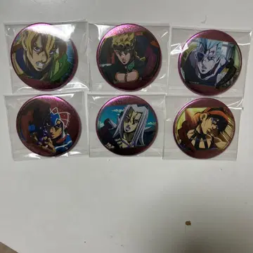 죠죠의 기묘한 모험 5부 장면 사진 캔뱃지 6개 세트