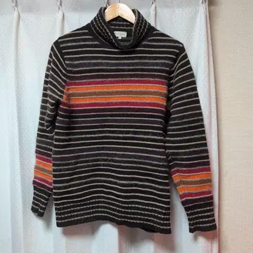 폴스미스 하이넥 긴팔 보더 니트 L 사이즈