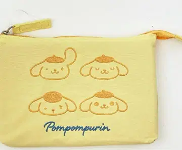 [ 미사용 새상품 ] 산리오 폼폼푸딩 페이스 3포켓 파우치 소품함
