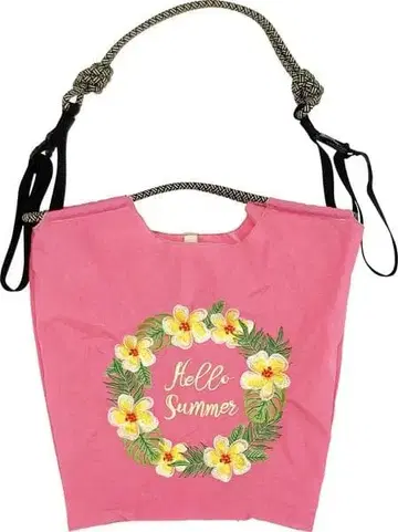 Pukana 자수 토트백 pink