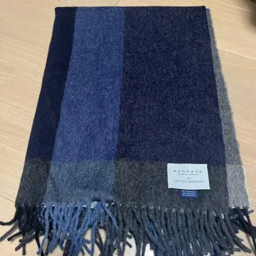 UNITED ARROWS 별주 BEGG&CO 머플러 캐시미어 혼방