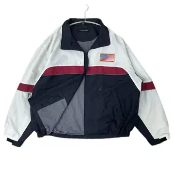 Dunbrooke 00s 나일론 자켓 XL 성조기 자수 패치 수입