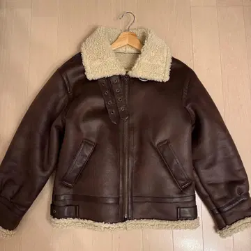 Ungrid 페이크 무스탕 보아 블루종