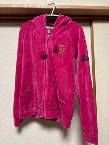 Tigers 벨로아 핑크 후드티 & 팬츠 셋업