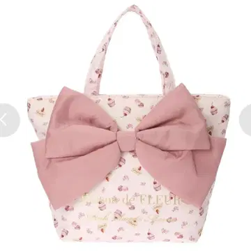 메종 드 플뢰르 핑크 스위츠 매니아 리본 토트백