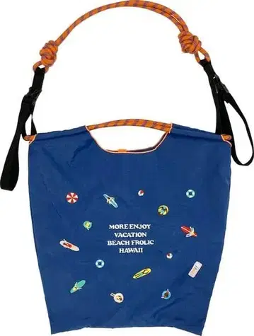 Pukana 자수 토트백 NAVY