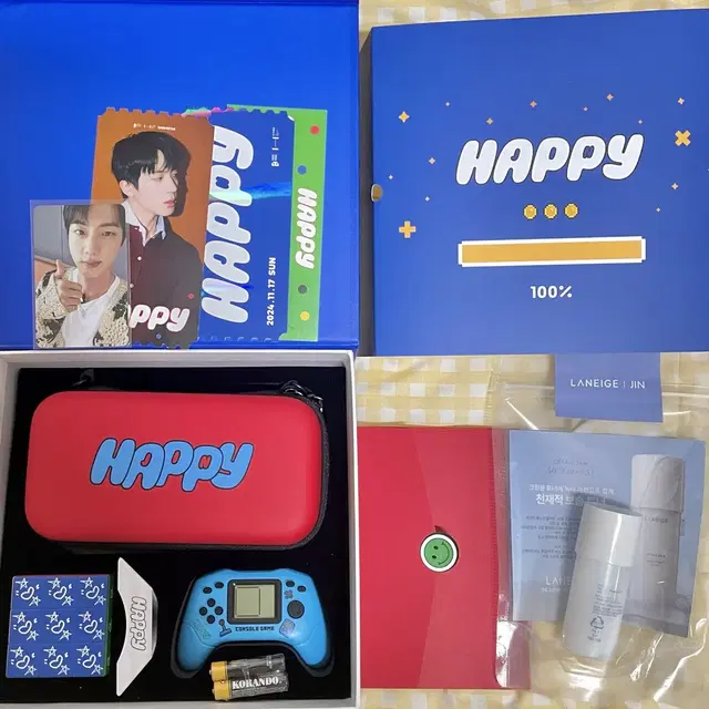방탄 진 석진 해피 쇼케이스 역조공 포카 게임기 큐브 스페셜 스테이지