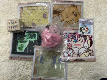 포켓몬 1번 복권 E상 복조리 마스코트 & 핸드 타월 컬렉션 전종