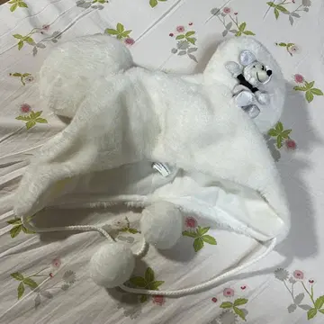 팬캡 디즈니 미키 크리스마스 화이트 보아 라메