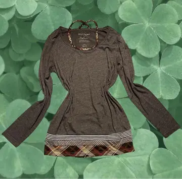 긴팔 티셔츠 모리걸 헤이세이 갸루 Y2K 그런지계