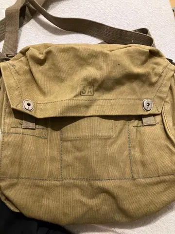빈티지 50-70s 스위스군 SA 캔버스 숄더백 (가격 인하 가능