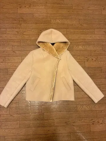 숏 기장 블루종 라이더 퍼