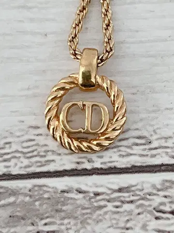 CD 로고 로프 목걸이