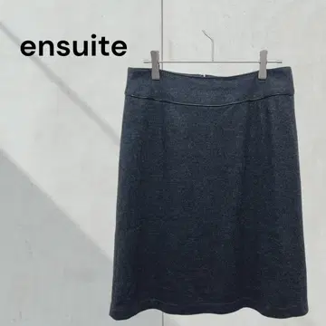 ensuite 울 100% A라인 스커트 고급 오피스 가을/겨울