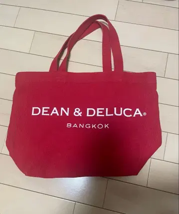 DEAN & DELUCA 레드 토트백