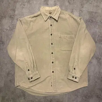 베이지 코듀로이 셔츠 USED 상품