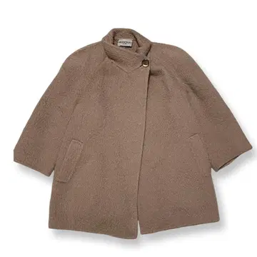 AGNONA 모헤어 혼방 울 코트 브라운 이탈리아제 여성용 40