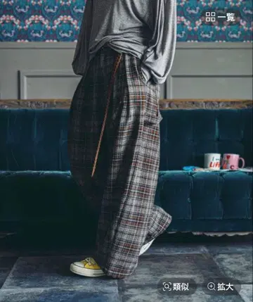 니코앤드 모드놈코어 2턱 페인터 모듬 팬츠 체크 L