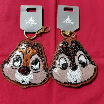 레어품 Disney 칩&데일 키링 스팽글 디자인