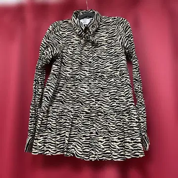 jouetie 제브라 패턴 긴팔 원피스