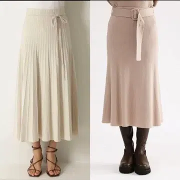 미라 오웬 니트 스커트 묶음 판매