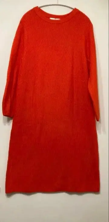 DoCLASSE 오렌지 니트 원피스 긴팔