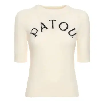 PATOU 알파카 반팔 니트