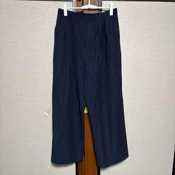 와이드 슬랙스 네이비 차오패닉