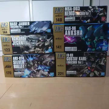 건담 유니콘 HGUC 6종 묶음 판매